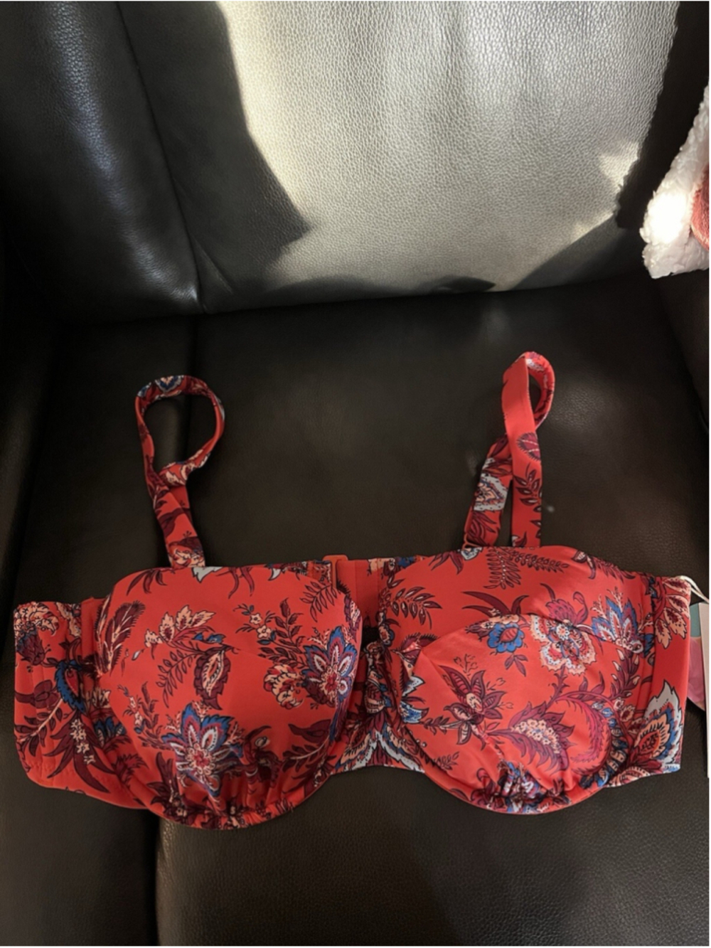 RHODE BY TARGET ~ WOMENS PLUS 22 ~ ORANGE FLORAL UNDERWIRE BIKINI SWIM TOP